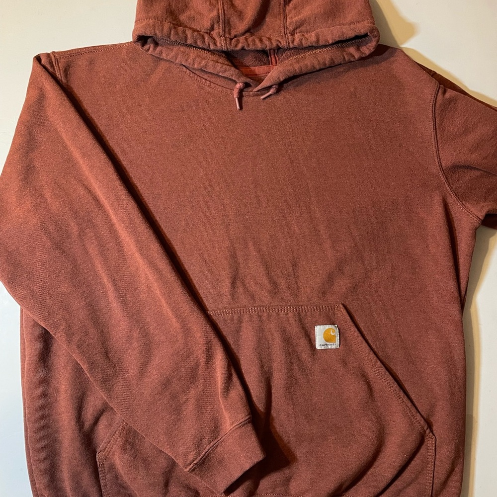 Carhartt Hoodie Men Large Auburn Original Fit  Midweight Sweatshirt Workwear